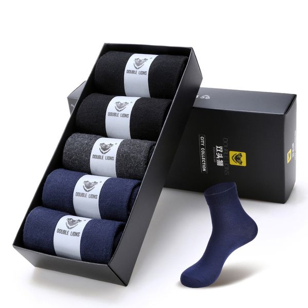 

5 pairs / lot new bamboo fiber classic business socks men brand men socks cotton casual map04224, Black