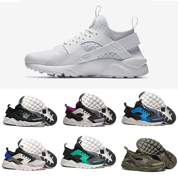 

2019 huarache 4.0 1.0 classical triple white black red mens womens huarache shoes huaraches sports sneaker running shoes size eur 36-45