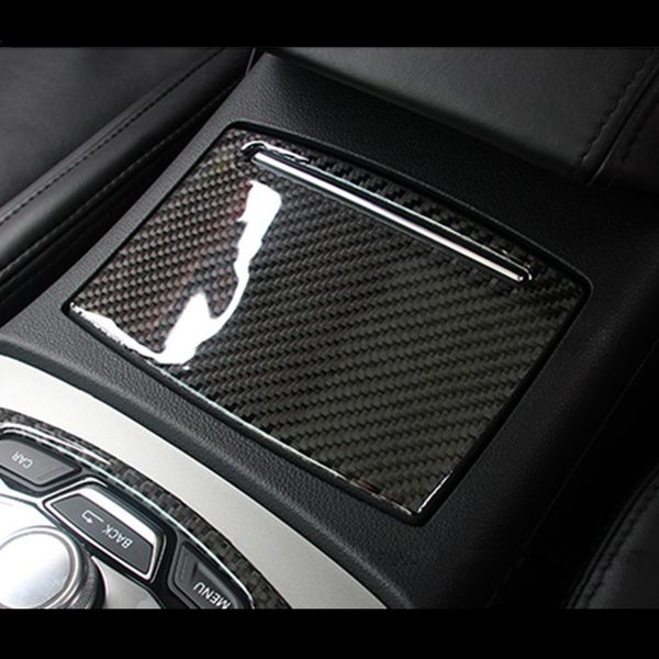 Grosshandel Kohlefaser Auto Konsole Wasser Tasse Cover Trim Streifen Fur Audi A6 C7 2012 17 Innen Zubehor Aschenbecher Rahmen Aufkleber Von Noric 1