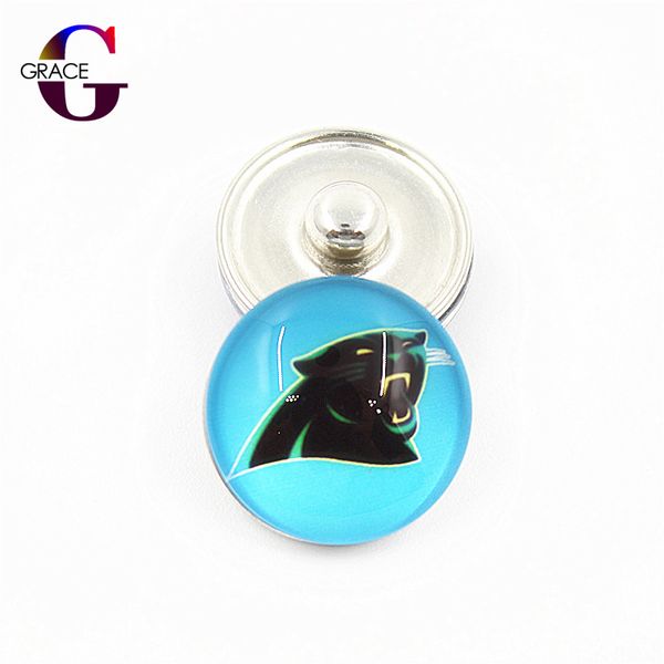 

20 шт. / лот сша команды сменные оснастки кнопки diy 18 мм стекло футбол спорт имбирь оснастки diy ювелирных braceletsbangles, Golden;silver