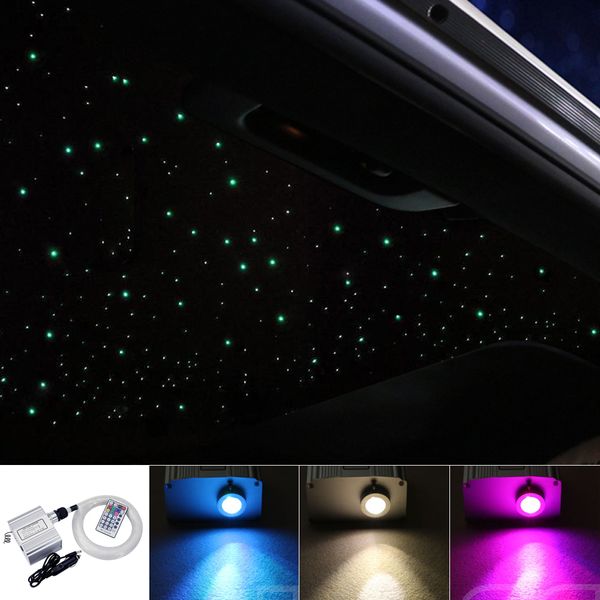 2019 Car Use 10w Twinkle Rgbw Led Fiber Optic Star Ceiling Lights Kit 150 0 75mm 2m Optical Fiber Light Engine 28key From Dison1988 75 38