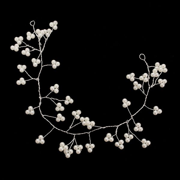 Lady Wedding Hair Accessories Brides Head Tiara Bride Pearl Flower