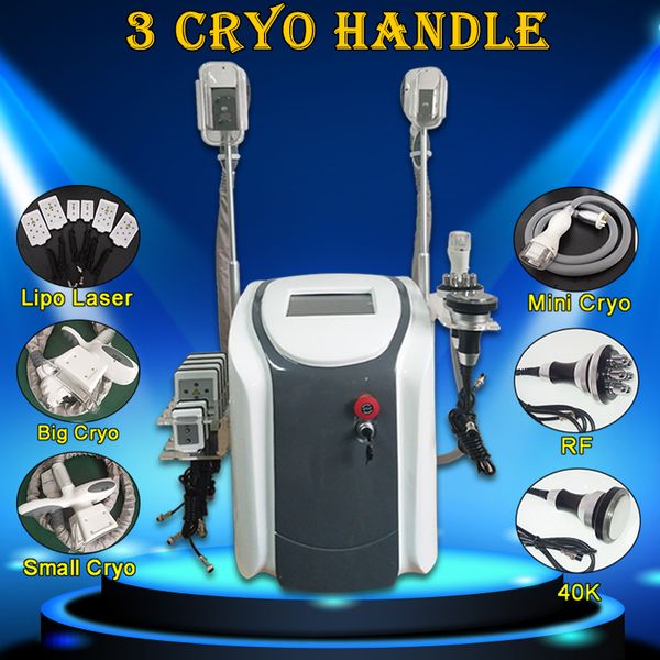 

3 different cryo treatment ultrasonic cavitation cryotherapy fat ing cold slimming cellulite reduction body contour machine