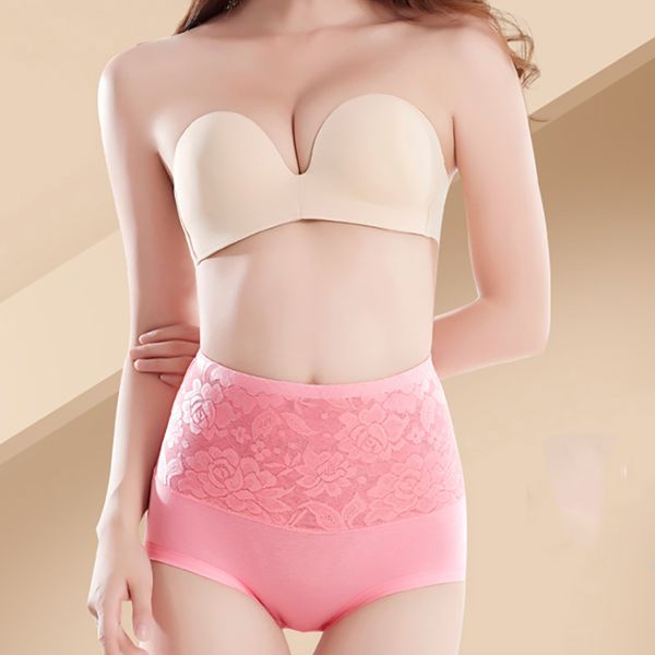 

high waist body shaper briefs panties women's underwear slimming pants tummy control underpants, Black;pink