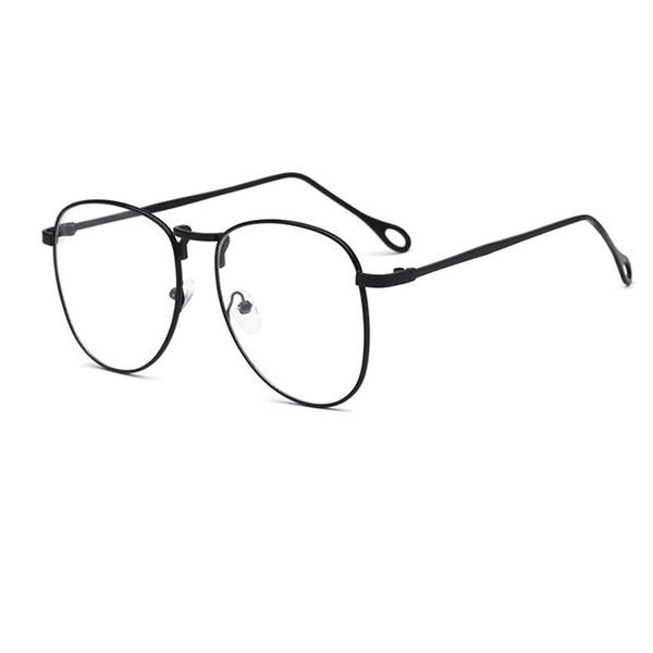 

fashion hollow metal irregular full frame eyeglasses frames men women optical plain mirror eye glasses frame for myopia glasses, Silver