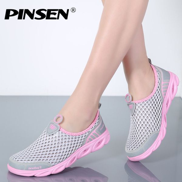 Compre 2019 PINSEN 2018 Verano Zapatos Casuales Mujer Plataforma Sin Cordones Pisos Mujer Transpirable Zapatillas Slipony Zapatos De Mujer Zapatillas Compre 2019 PINSEN 2018 Verano Zapatos Casuales Mujer Plataforma Sin Cordones Pisos Mujer Transpirable Zapatillas Slipony Zapatos De Mujer Zapatillas
