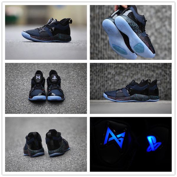 

2019 Lights UP PG 2 PlayStation Телец All-Star OKC PS Март Безумие Дорога Мастер Баскетбольная обувь Pa