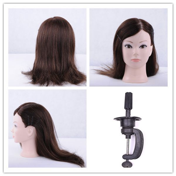 2019 Mannequin Maniquin Dummy Natural Black 45cm Human Hair