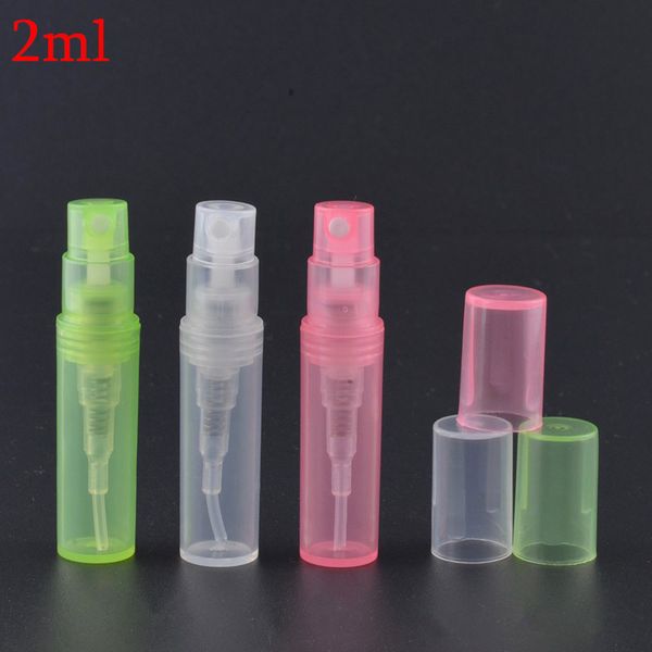 

2ml perfume sprayer pump sample bottles atomizers containers for cosmetics perfumes plastic spray bottle