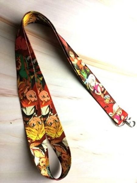 

10pcs/20pcs/30pcs/50pcs japanese anime neck strap lanyard mobile phone key chain id badge key chains k301, Silver