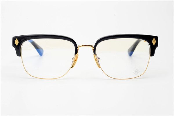 

punk gothic creole heart-shaped frame female half-frame glasses frame male myopia hand-made glasses large sword cross matching glasses, Silver