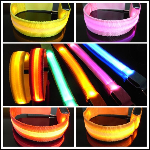 

glowing bracelet led lights flash wrist ring nocturnal warning band running gear glowing christmas decoration