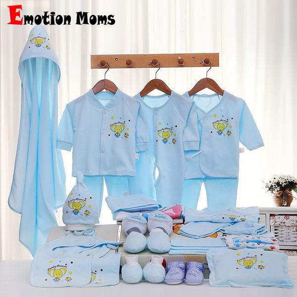 

emotion moms 29pcs/set newborn baby girls clothes cotton 0-6months infants baby girl boys clothing set gift set without box, White