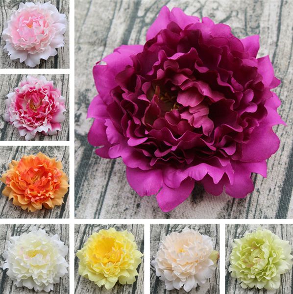 

13cm artificial flower peony bouquet european fall vivid fake flowers for wedding home new year party decor silk flowers t1i575