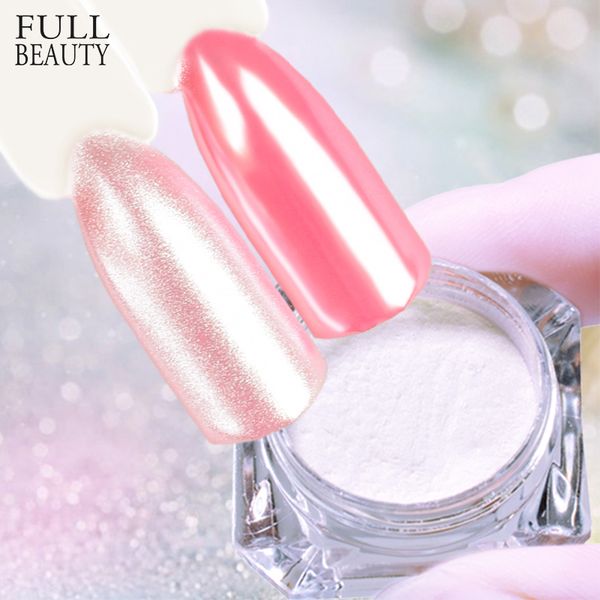 

full beauty 1g mermaid glimmer nail glitter laser gradient mirror effect 3d nail powder dust manicure nails decorations chm9, Silver;gold