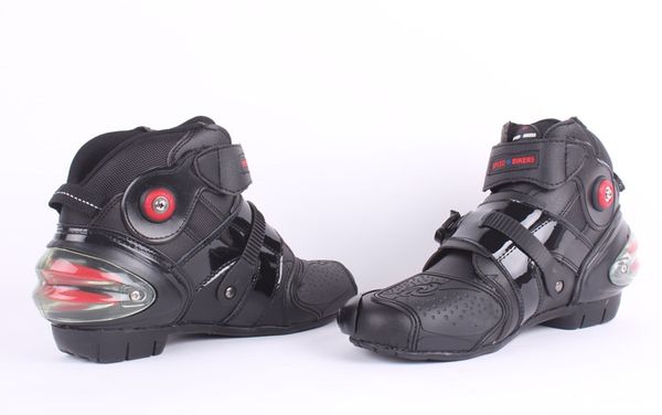 

motorcycle boots pro-biker high ankle racing boots bikers leather race motocross motorbike riding shoes a09003