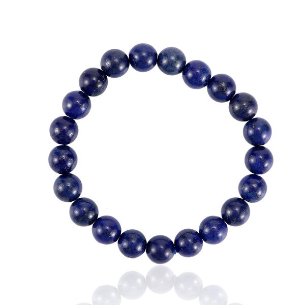 

1 pcs purple crystal lapis lazuli bracelet 8mm beads fashion jewelry accessories ethnic style bracelets, Black