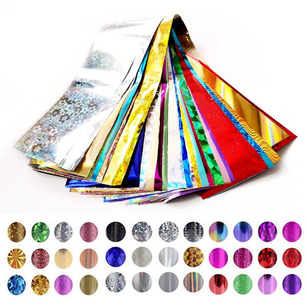 

4cm*30cm transfer foil nail art star design stickers for nails foil polish care diy beauty nail wraps ing, Black