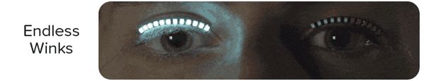 

очаровательная led накладные ресницы мода светящиеся ресницы водонепроницаемый для танца концерт рождество хэллоуин ночной клуб бесплатная д