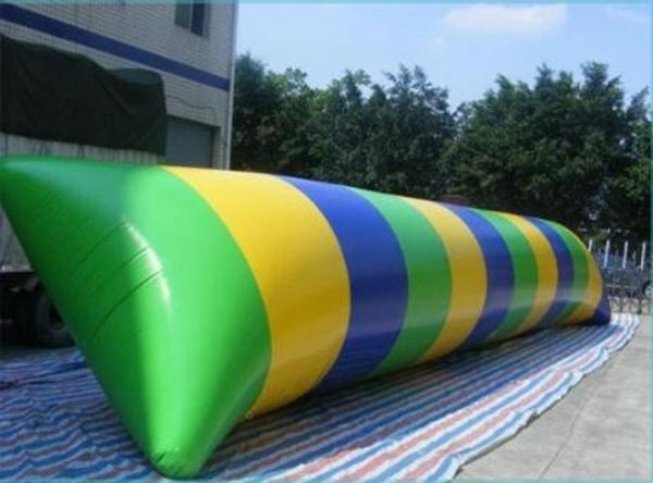 Kostenloser Versand Großer Rabatt 9x3m Aufblasbarer Wasserklecks Blob Jump Wasserspielzeug Wasserklecks Springsack aufblasbares Hüpfkissen