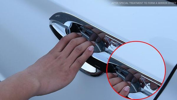 Высокое качество ABS хром 4шт двери автомобиля ручка украшения защиты чаша с логотипом для Hyundai Kona / Encino 2018