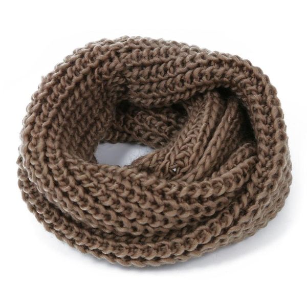 

warmer winter neck woman wool scarf shawl neck - brown