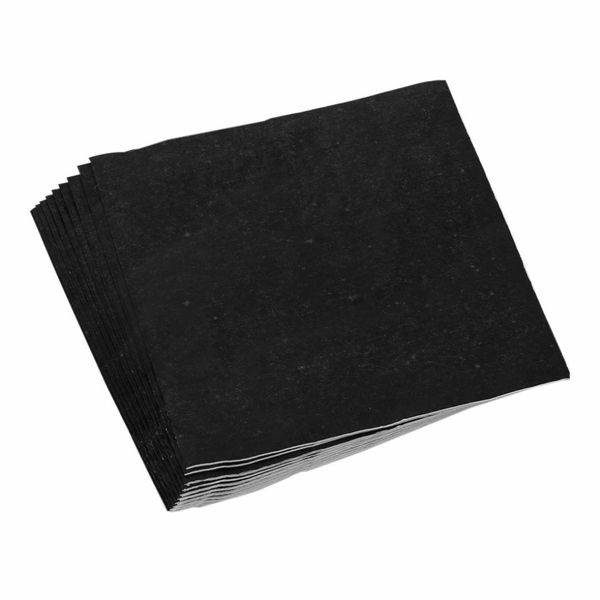 

1 pack solid color printed paper napkin black
