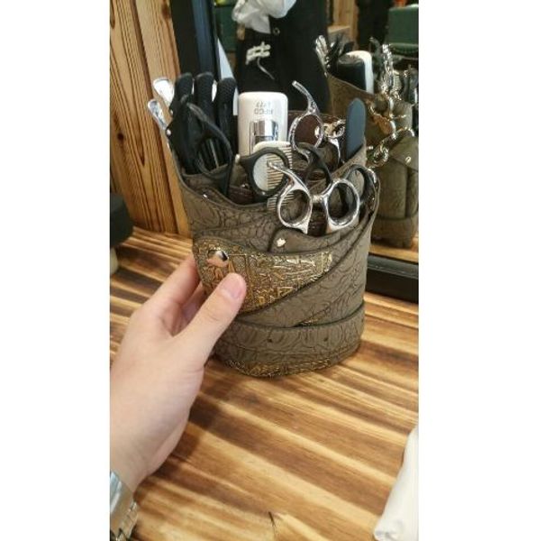 

leather barber scissor bag salon hairdressing holster pouch case professional hairdresser scissors case bag holder case belt