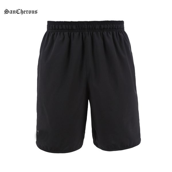 

elastic material quick dry summer men short outdoor running shorts, Black;blue