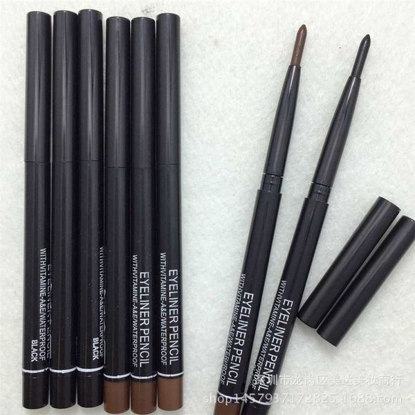 

2pcs/lot women waterproof retractable rotary eyeliner pen eye liner pencil makeup cosmetic tool