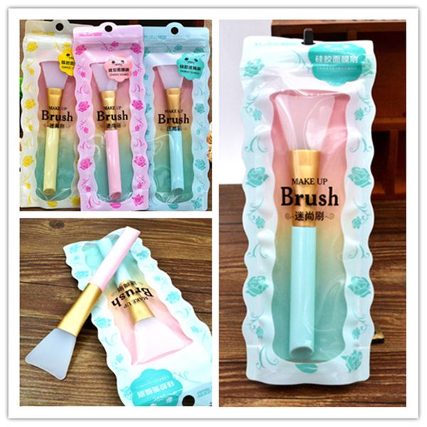 

Dhl new arrival 1pc profe ional ilicone facial face ma k mud mixing kin care beauty bru he tool 3 color