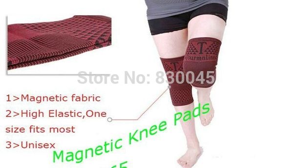 

new magnetic tourmaline knee pads high elastic soft comfortable, Black;white