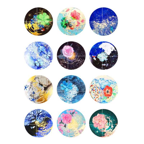 

новые куски 267 горячей продажи 12 мм 18 мм стекло оснастки кнопка кабошон для сменных женщин браслет ожерелье ювелирные изделия аксессуары, Blue;slivery