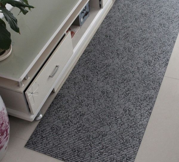 

dustproof ground mat pvc thickened foamed antiskid mat rectangular striped bathroom carpet 130*200cm y004