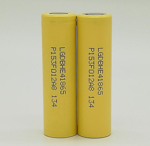 

100 original lg he4 18650 battery 2500mah 20a max rechargable lithium batterie for cell v he2 batterie from china