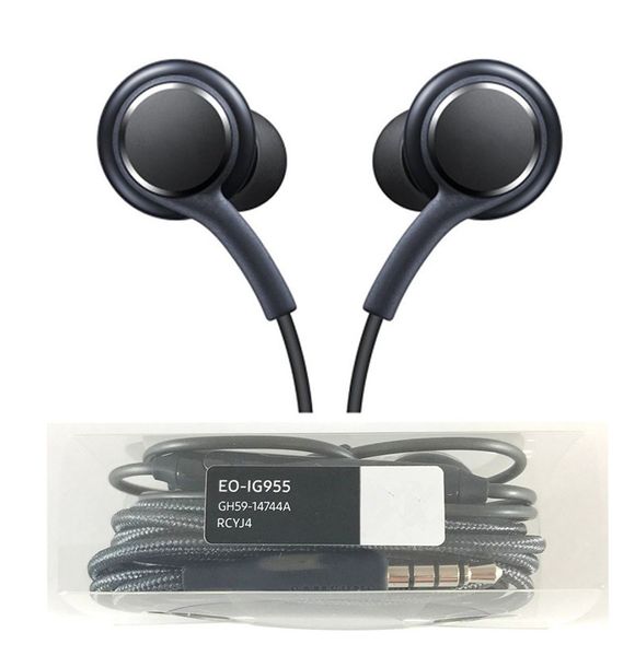 

new s8 headset genuine black in-ear headphones eo-ig955bsegww earphones handsfor samsung galaxy s8 & s8 plus oem earbuds dhl