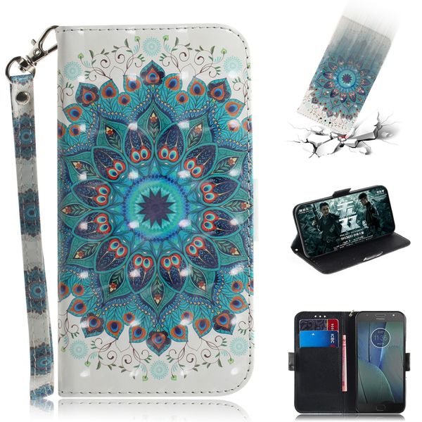 

flip cover phone bags for motorola moto g5s plus european edition case 3d painting pu leather soft silicon wallet cases coque