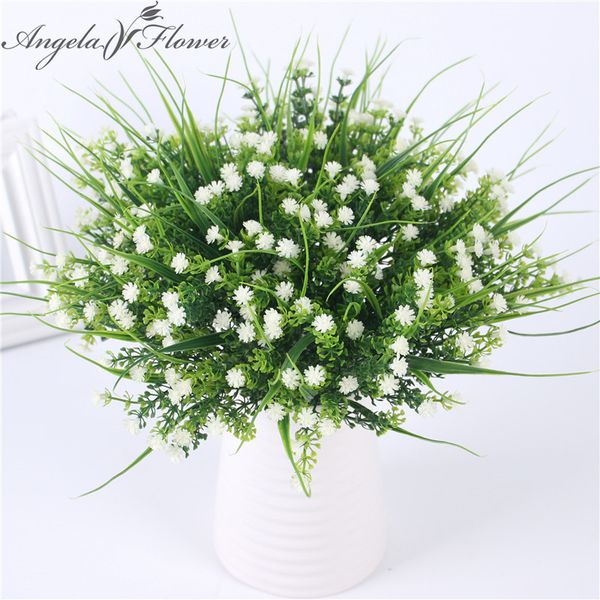 

vivid p.tenuiflora green grass plants artificial flower babysbreath simulation flower wedding decoration for home party office
