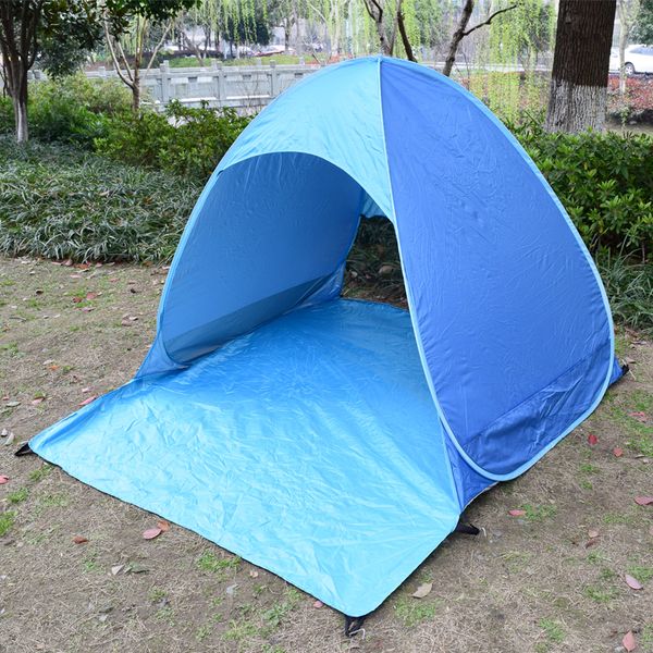 

ship from ru beach tent ultralight folding tent up automatic open family tourist fish camping anti-uv fully sun shade