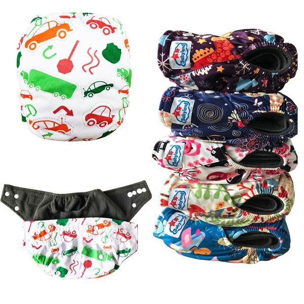 

20 pcs digital printing prints baby cloth diaper covers organic bamboo diapers pocket style with button snaps nappies