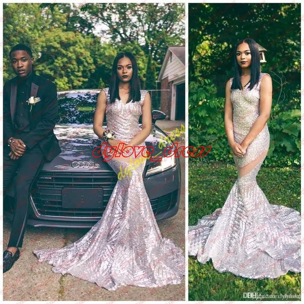 

2021 evening dresses african dresses mermaid black prom dresses