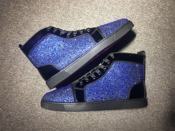 

red bottoms fashion boots designer brand studded spikes flats shoes red bottom shoes for men and women party lovers genuine leather sneakers, Black