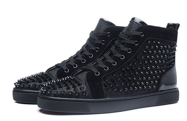 

High Top Studded Spikes Orlato Men's Flat Casual Red Bottom Luxury Shoes New For Men Women Party Designer Sneakers Lovers