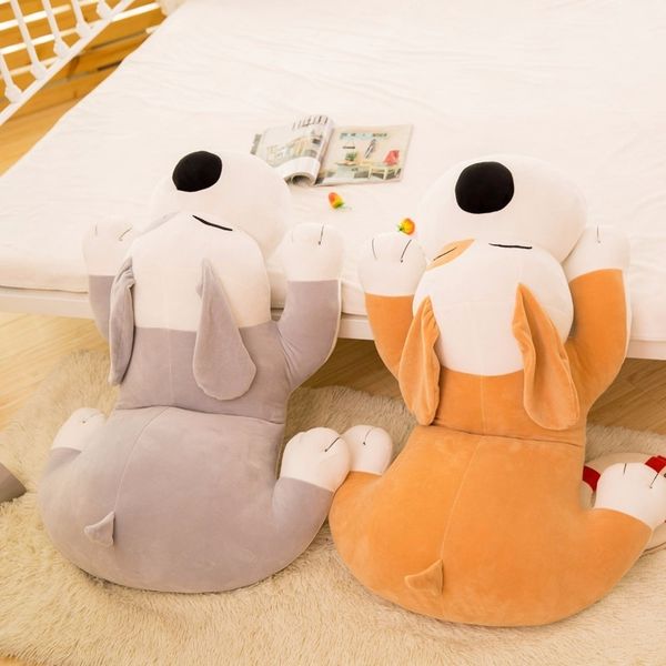 

soft dog plush toy two-color supply down cotton padding toy