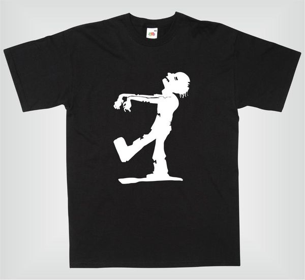 

camiseta divertida - zombie walker - awesome tshirt, White;black