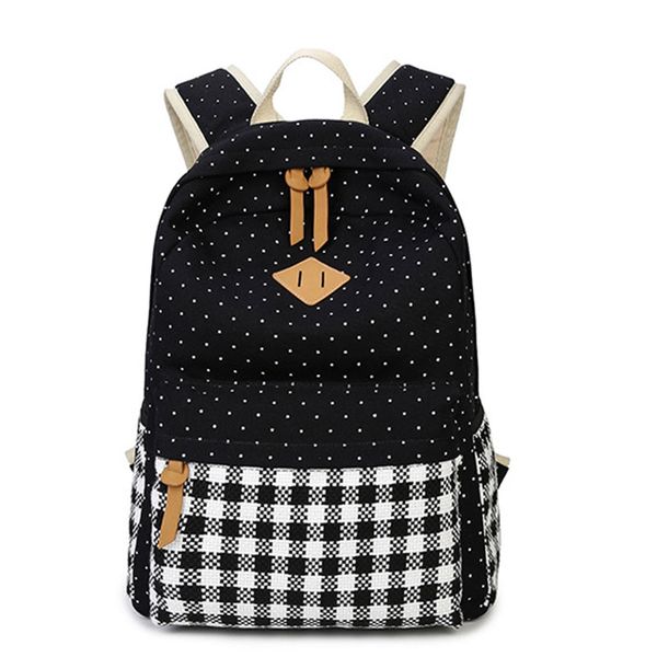 

jiaruo canvas school bag for girl children backpack high quality