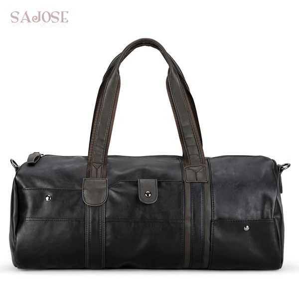 

men travel bag duffle weekender overnight bag luggage leather handbag duffel tote large capacity gym bags for men