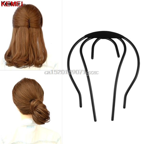 Women Bun Hairstyle Ornaments Braider Bow Hair Plug Disk Hair