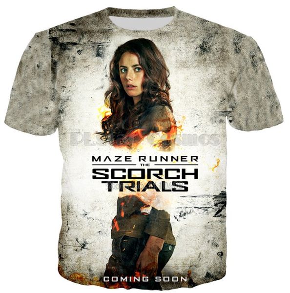

movie the maze runner 3d printed t-shirt loose men/women fashion casual tshirt cool new s-xxxxxxl u194, White;black