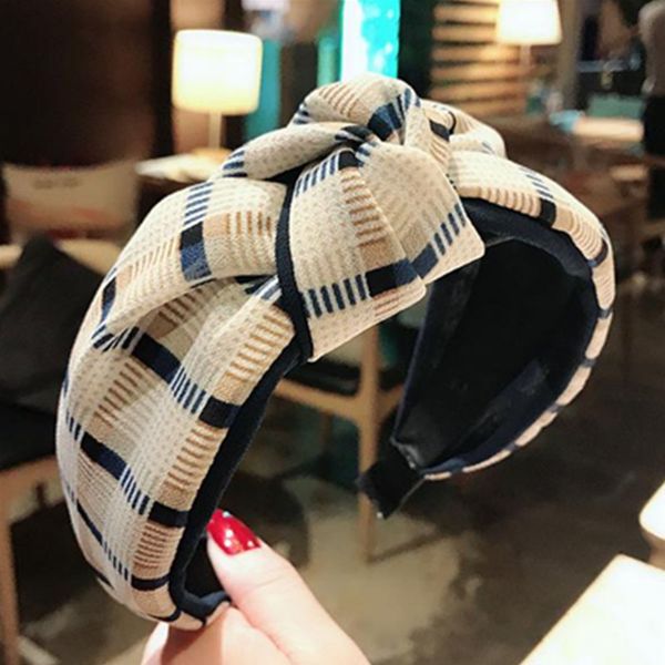 

wide hairband hair accessories for women fabric patchwork hair headband knot striped/flora print hairband girls head
